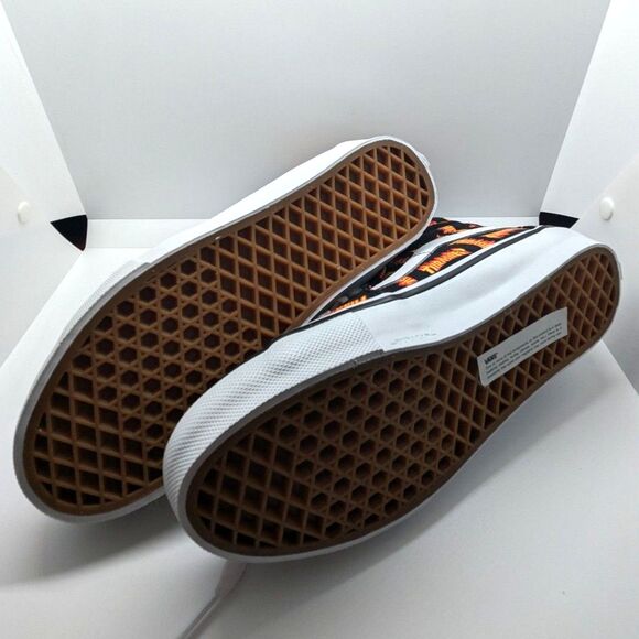 Vans x Thrasher Skate Sk8-Hi PopCush Black Multi Flame Logo Men’s Size 6 - New - Picture 2 of 7